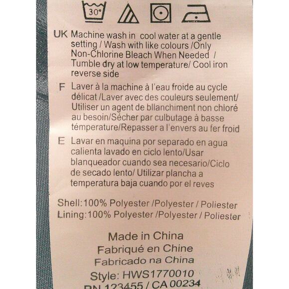 Halston Womens Dusk Blue Oversized Relaxed Full Zip Classic Basic Blouse Medium - Picture 6 of 7